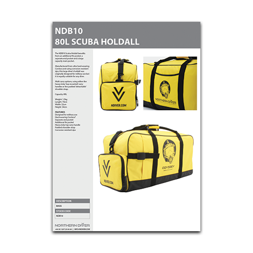 NDB10 Scuba Holdall Datasheet